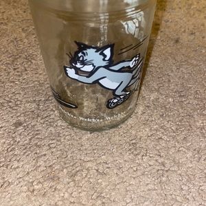 Tom and Jerry Welch glass jar